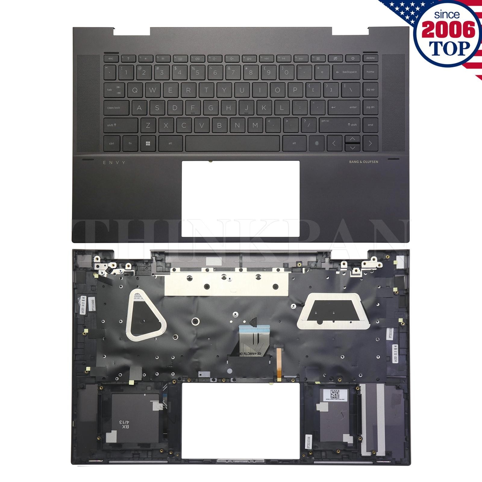 New HP ENVY 15-EU 15M-EU0023DX 15-EU0033DX Palmrest Keyboard Backlit M45489-001