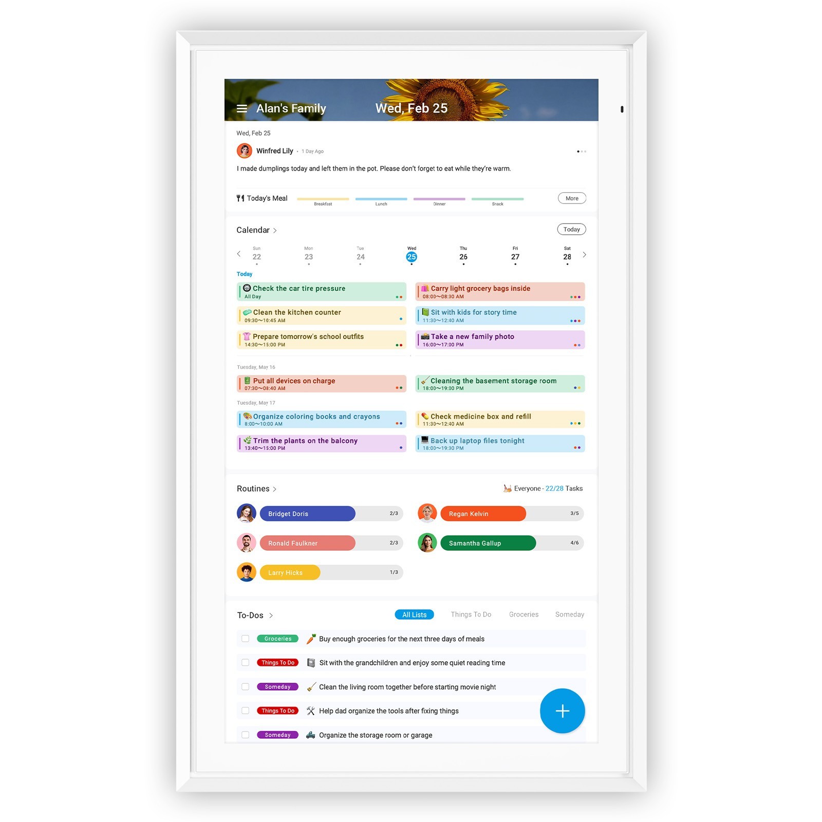 ApoloSign 15.6 inch Digital Calendar Smart Family Wall Planner(Refurbished)