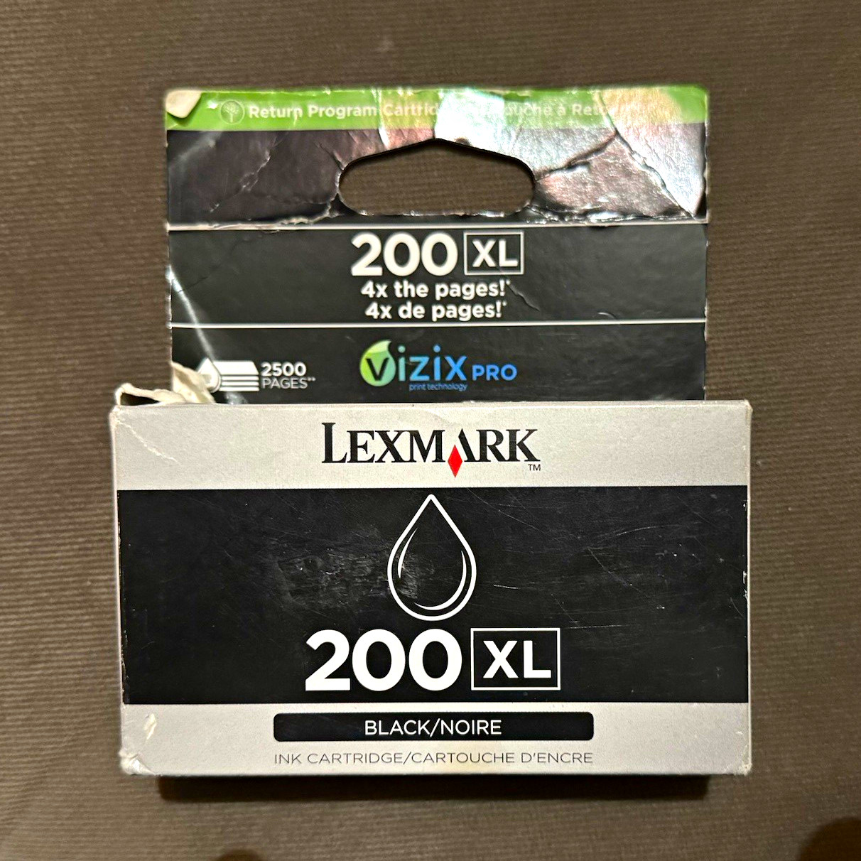 Genuine Lexmark 200XL Black Ink Cartridge High Yield Vizix Pro NIB