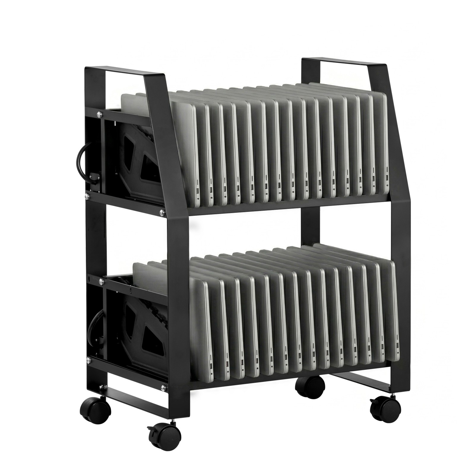 Uimoso Laptop Charging Cart for 32 Devices, Mobile Station for 15.6-inch Laptops