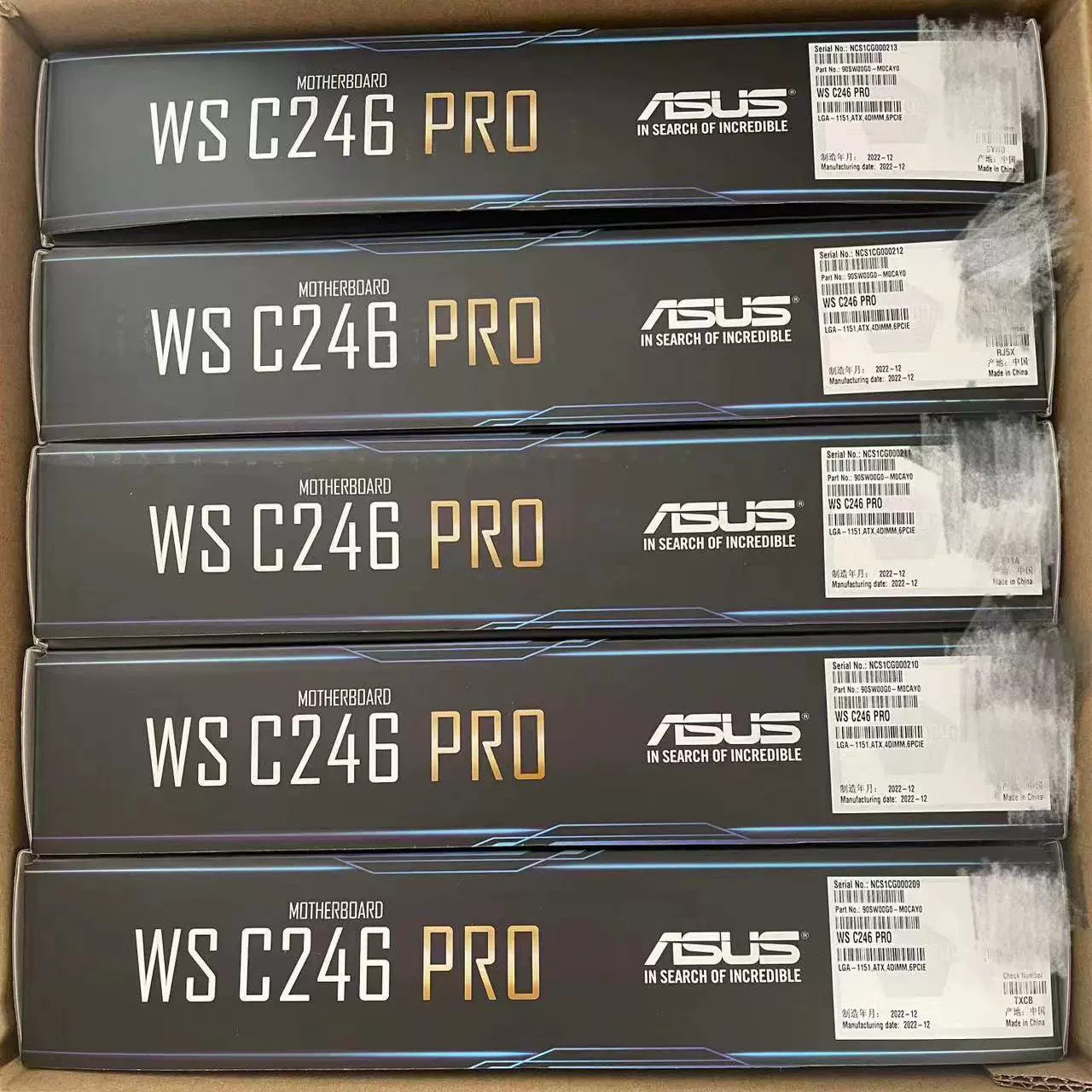 Asus WS C246 PRO Server Motherboard LGA1151 DDR4 Support Intel E-2100/E-2200