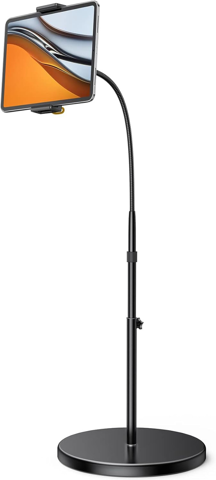 Tablet Floor Stand Holder, Gooseneck Mount for Bed, Adjustable Height 63 Inches