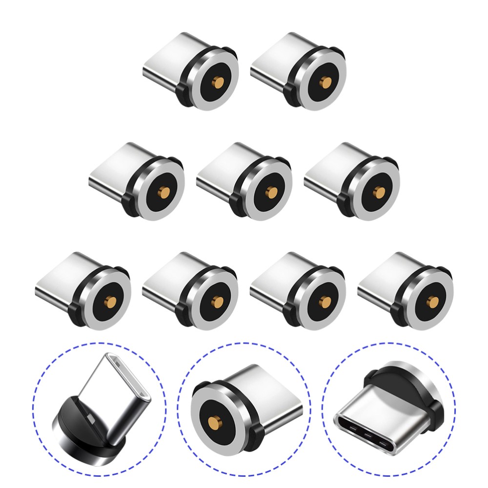 9 Pcs Magnetic Charging Cable Usb Charger Adapter Plug Converter