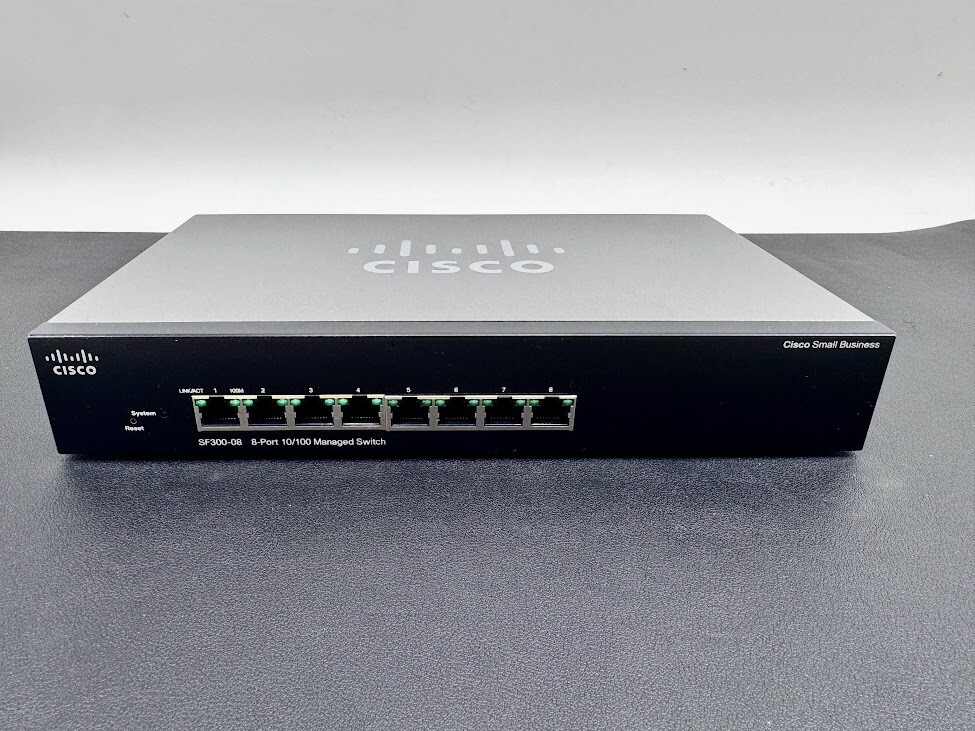Cisco SF300-08 300  8 Port 10/100 RJ45 Managed Network Switch