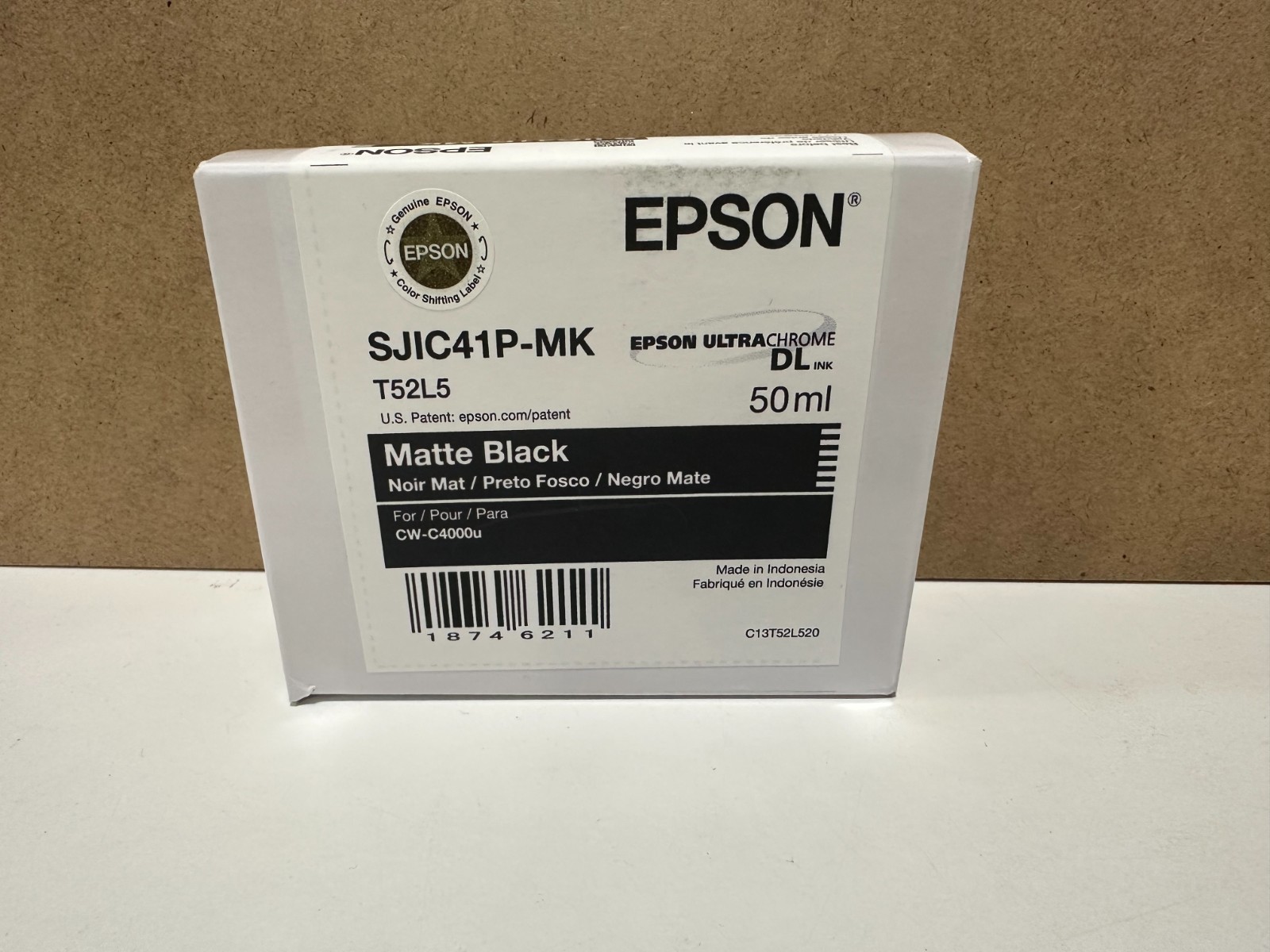 Epson UltraChrome SJIC41P-MK T52L5 Black Ink Cartridge 50ml