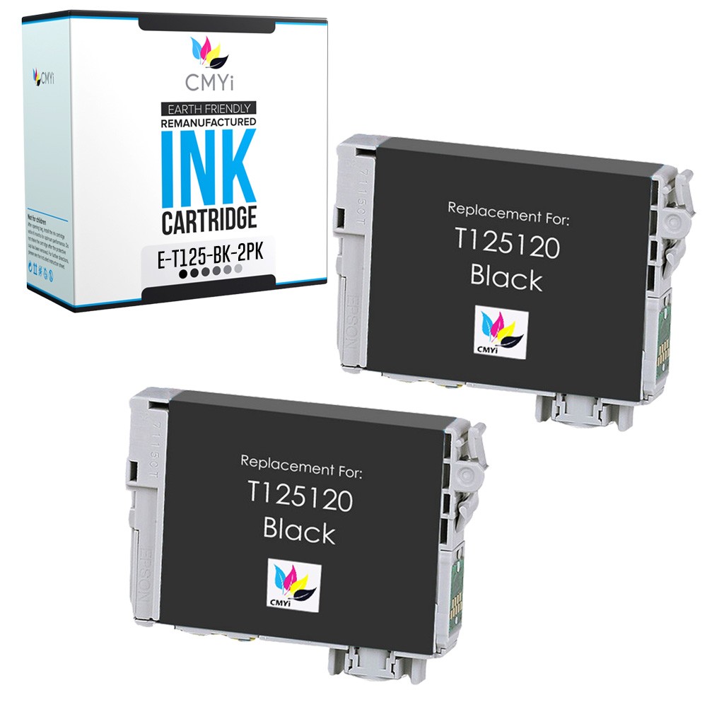CMYi 2X Compatible T125 Black Ink Cartridge for Epson Stylus NX230 WorkForce 320