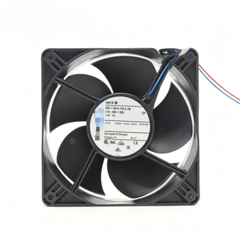 Ebmpapst 4414M Axial Fan 24VDC 4.1W 0.17A 120*120*38MM 108CFM 2wire Cooling Fan