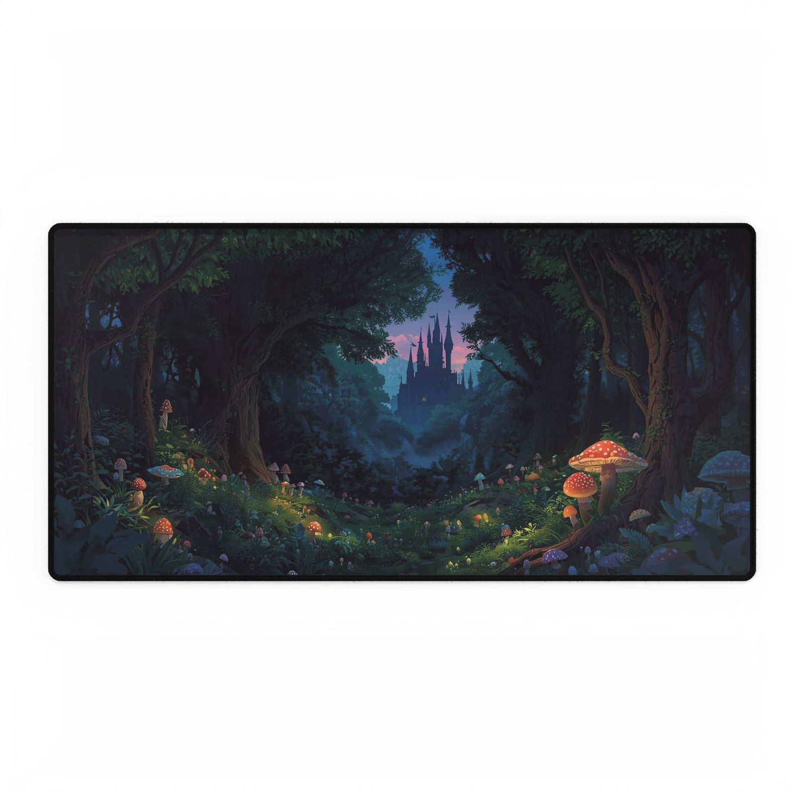 Enchanted Forest Desk Mat | Mushroom Mousepad