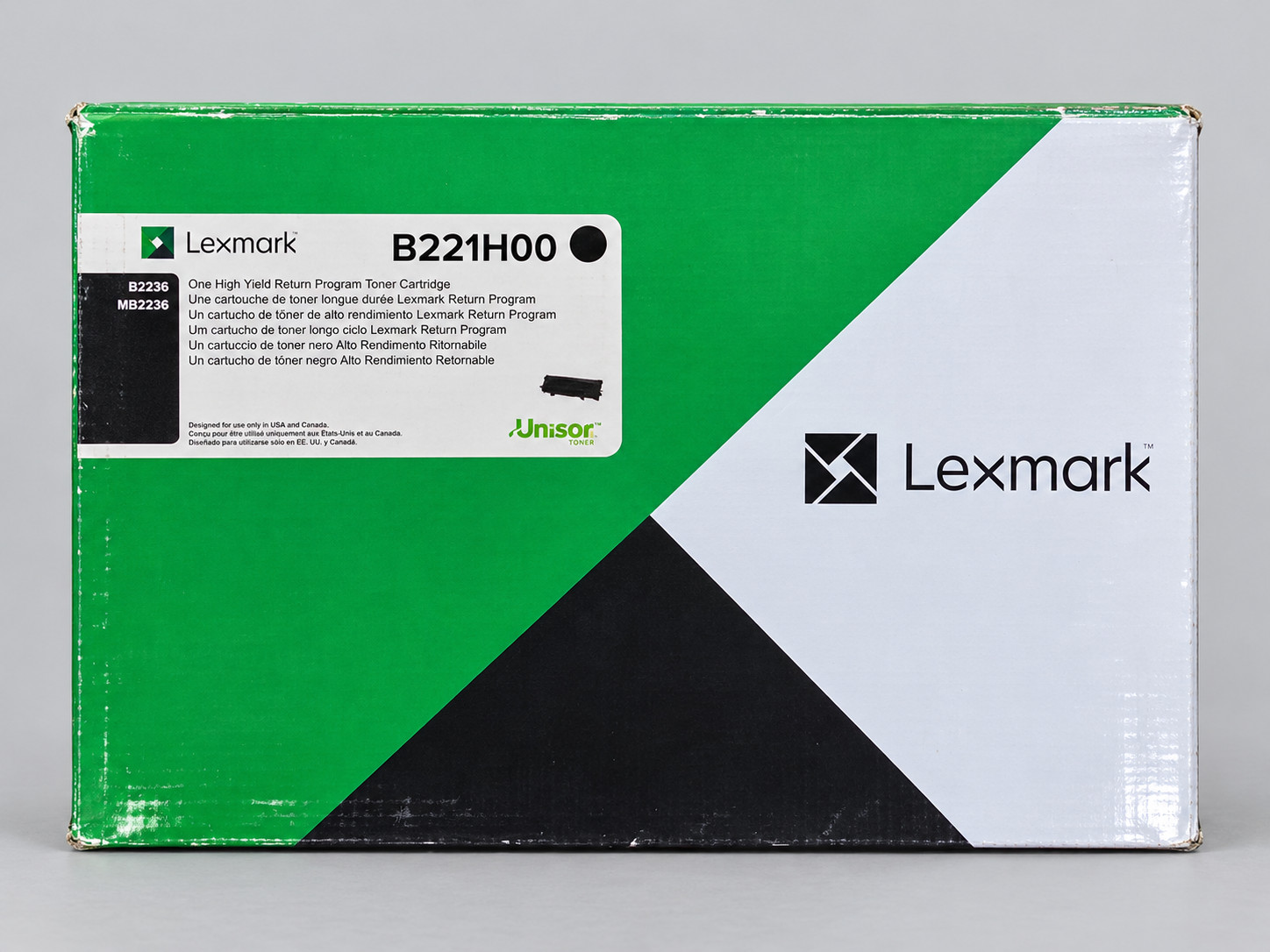 Lexmark B221000 Black Toner Cartridge B2246 MB2236 Genuine Open Box