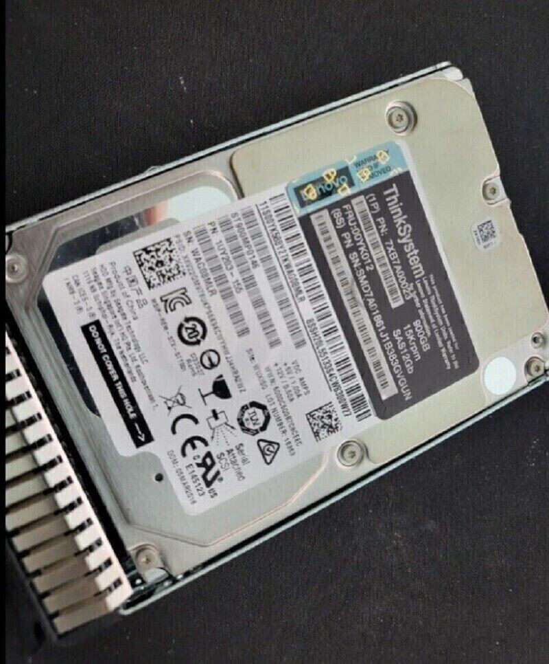 1Pcs New Lenovo 00YK012 7XB7A00023 2.5 " 900GB 15K SAS 12G HDD HARD DRIVE
