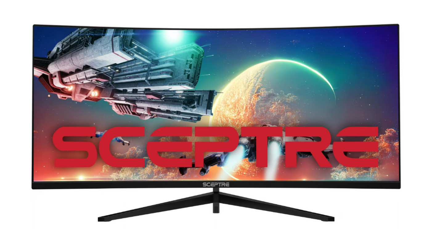 Sceptre C345B QUT168 34 Inch Ultrawide Curved QHD 165Hz Black Gaming Monitor