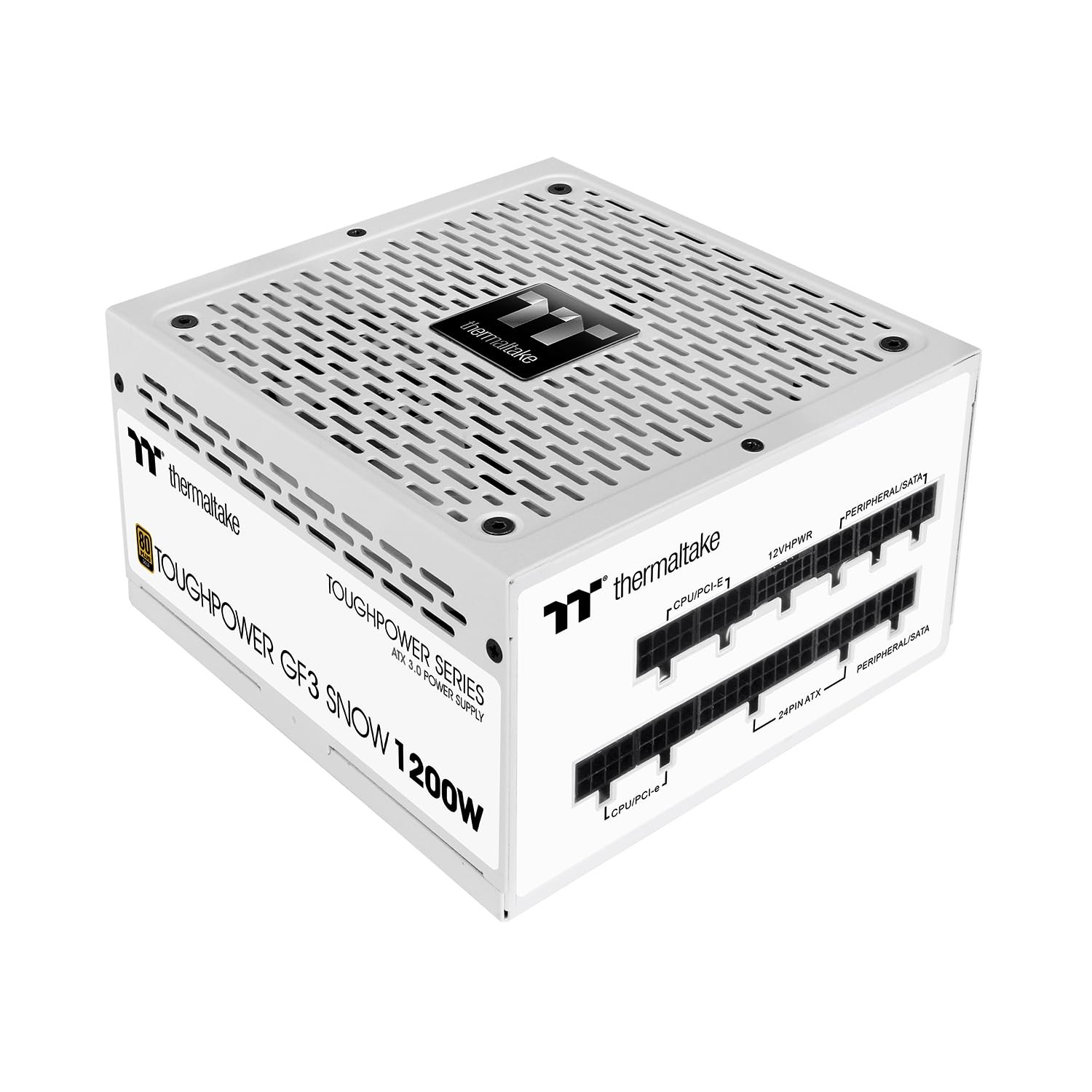 Toughpower Gf3 Snow 1200W Atx 3.0 Power Supply Pcie 5.0 Modular Efficient