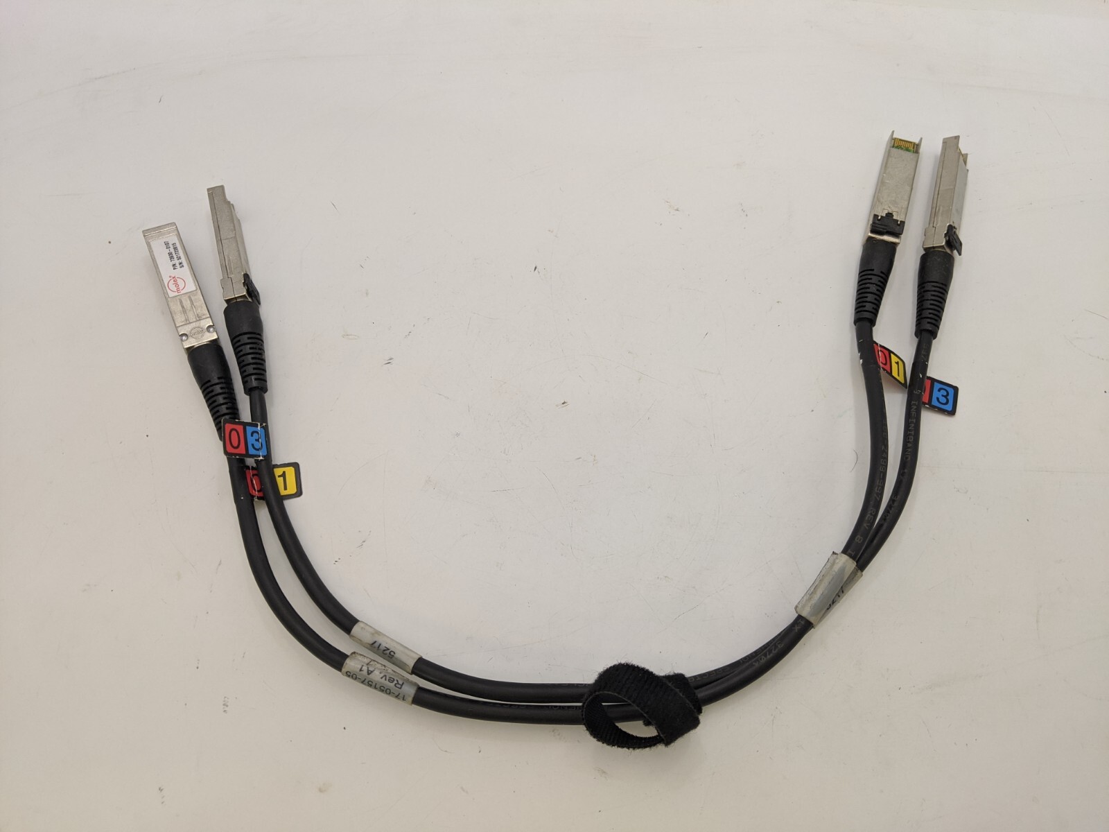 2 Piece Molex 73930-0107 SFP Copper Fibre Channel 18"Wire Networking Cable