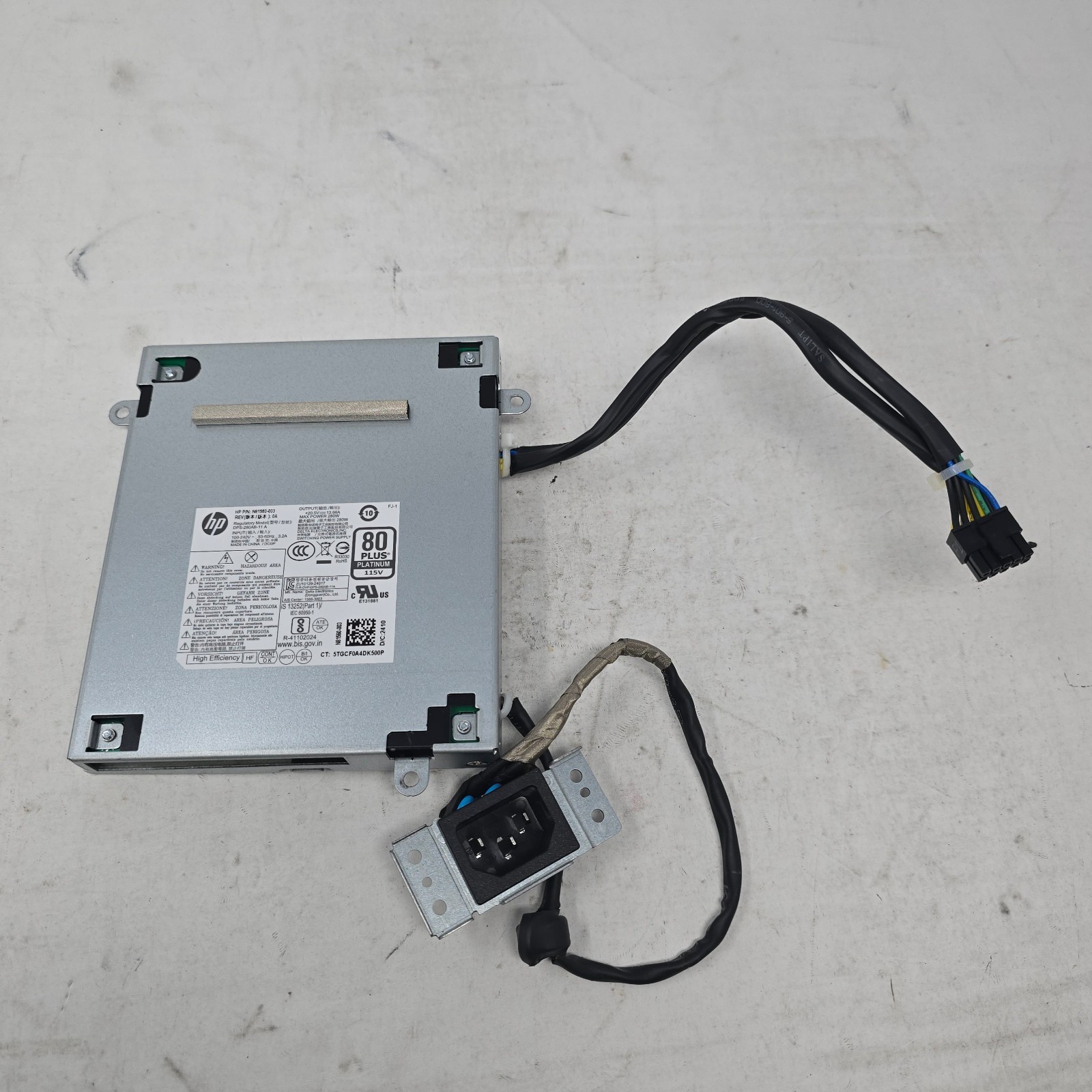 HP N81560-003 PSU 280W EPA92 1x20V Platinum Rated HP OmniStudio X
