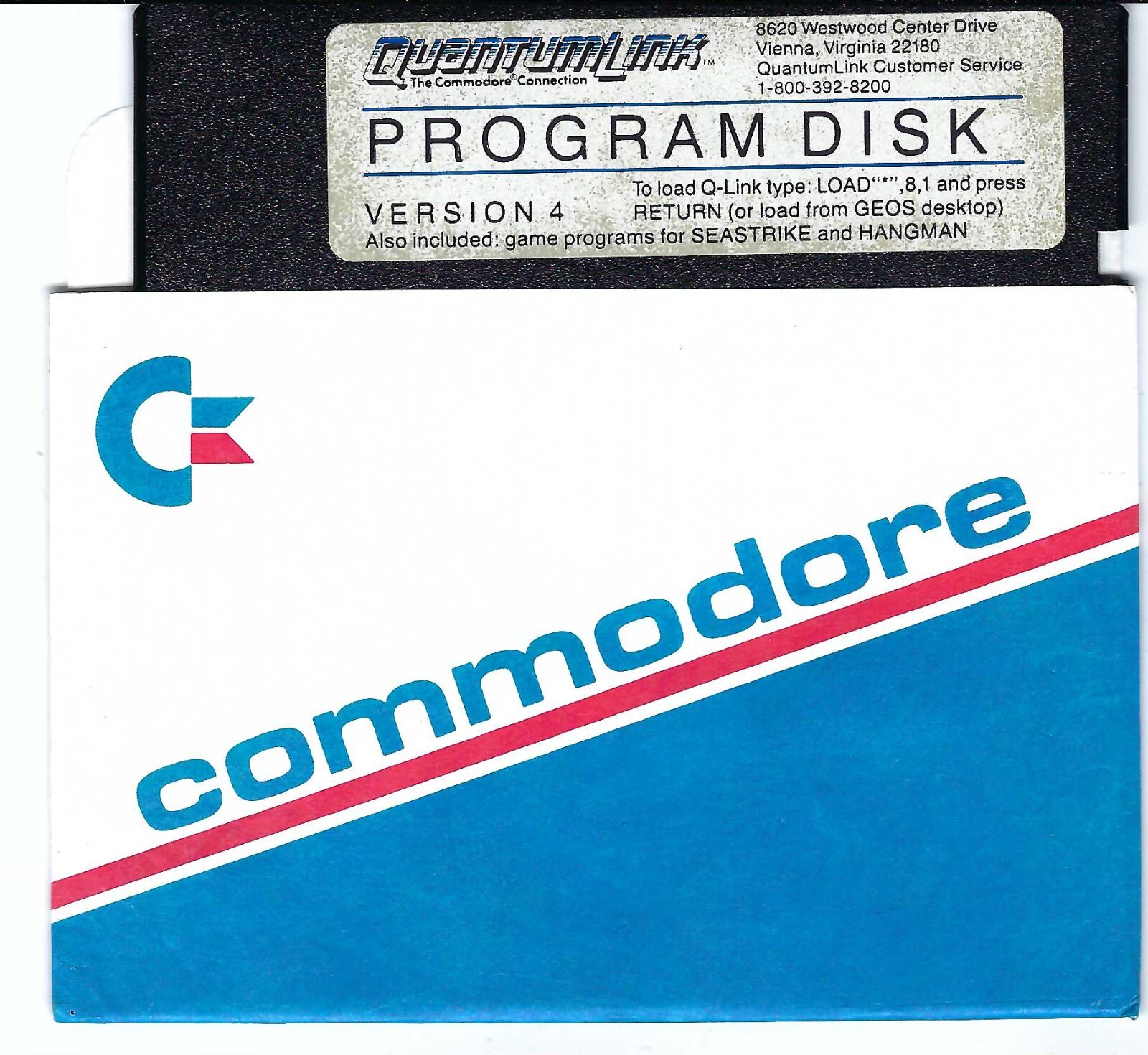 ITHistory SOFTWARE COMMODORE (1985) QUANTUMLINK PROGRAM V4 + GAME Tutorial(64)
