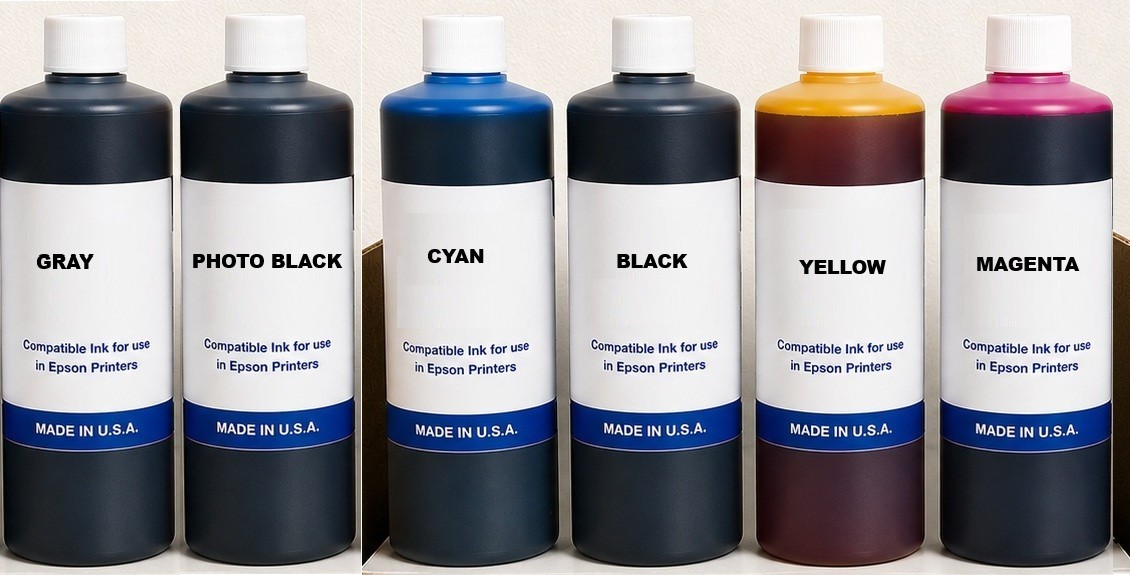 GENERIC BULK INK REFILL EPSON  552 EcoTank Photo ET8500 8550 SuperTank 6,000ML