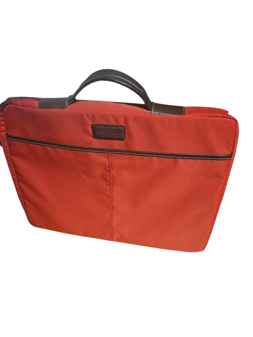 Coach Laptop Bag, One Size, Red and Brown