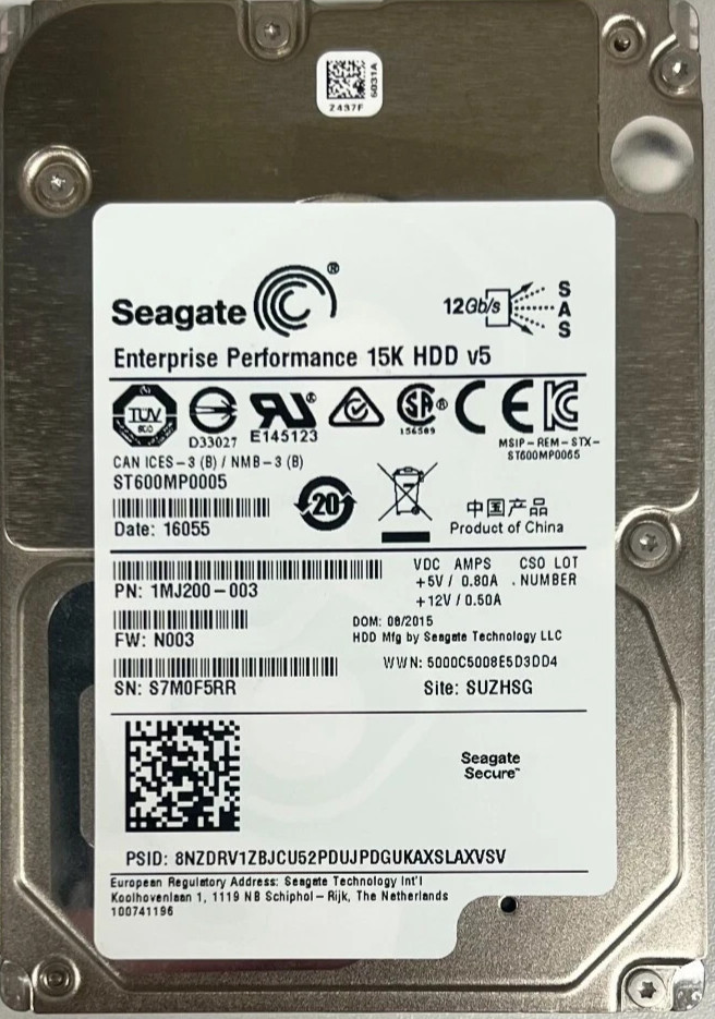 Seagate ST600MP0005 600GB 15K 2.5" 12Gb/s SAS SFF HDD Enterprise Hard Drive~~