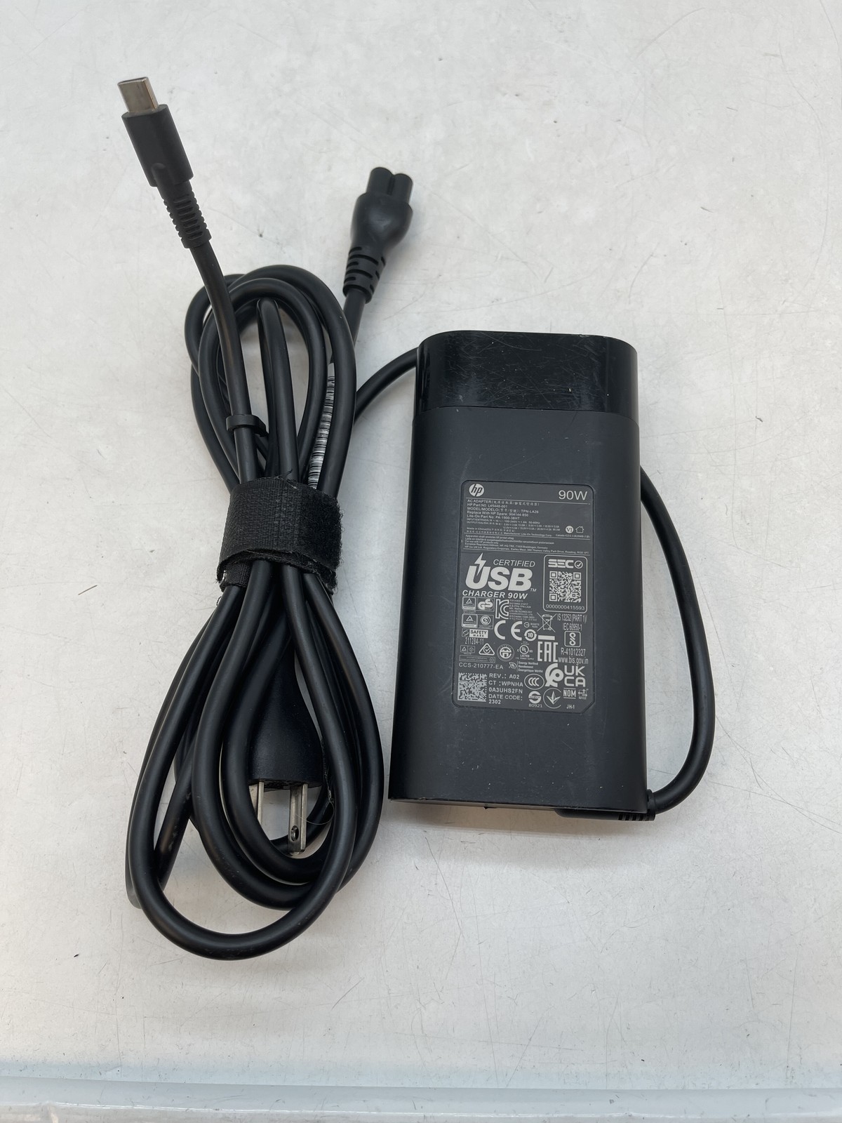 OEM HP USB-C AC Charger Adapter 90W 20V 4.5A for Spectre EliteBook Free S/H