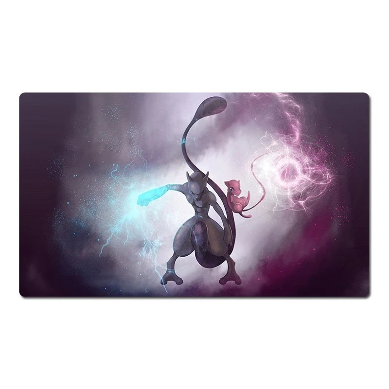 Mew and Mewtwo Board Game Pokemon Gaming Mouse Pad Desk Accessories