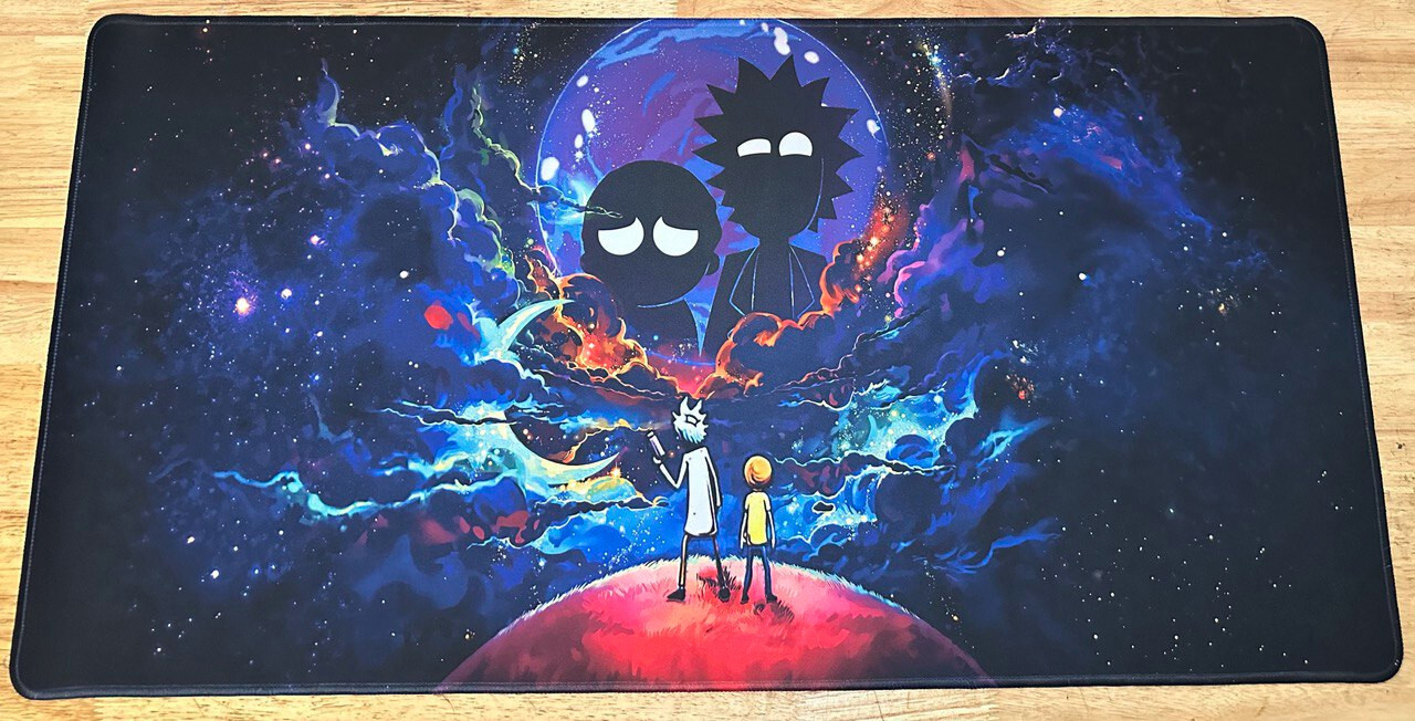 Rick and Morty Galaxy Stars Mouse Pad XL 31.5″15.7 - US SELLER