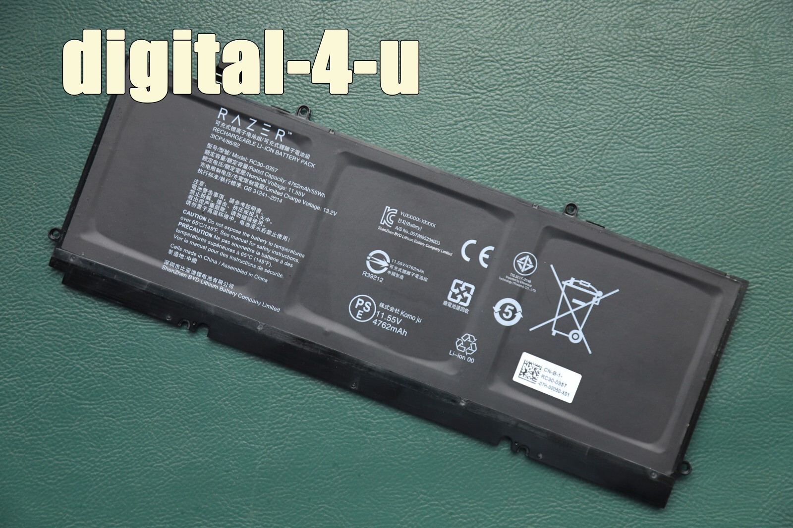 New Genuine RC30-0357 Battery for Razer Book 13 Core I7 FHD UHD Touch 2020 2021