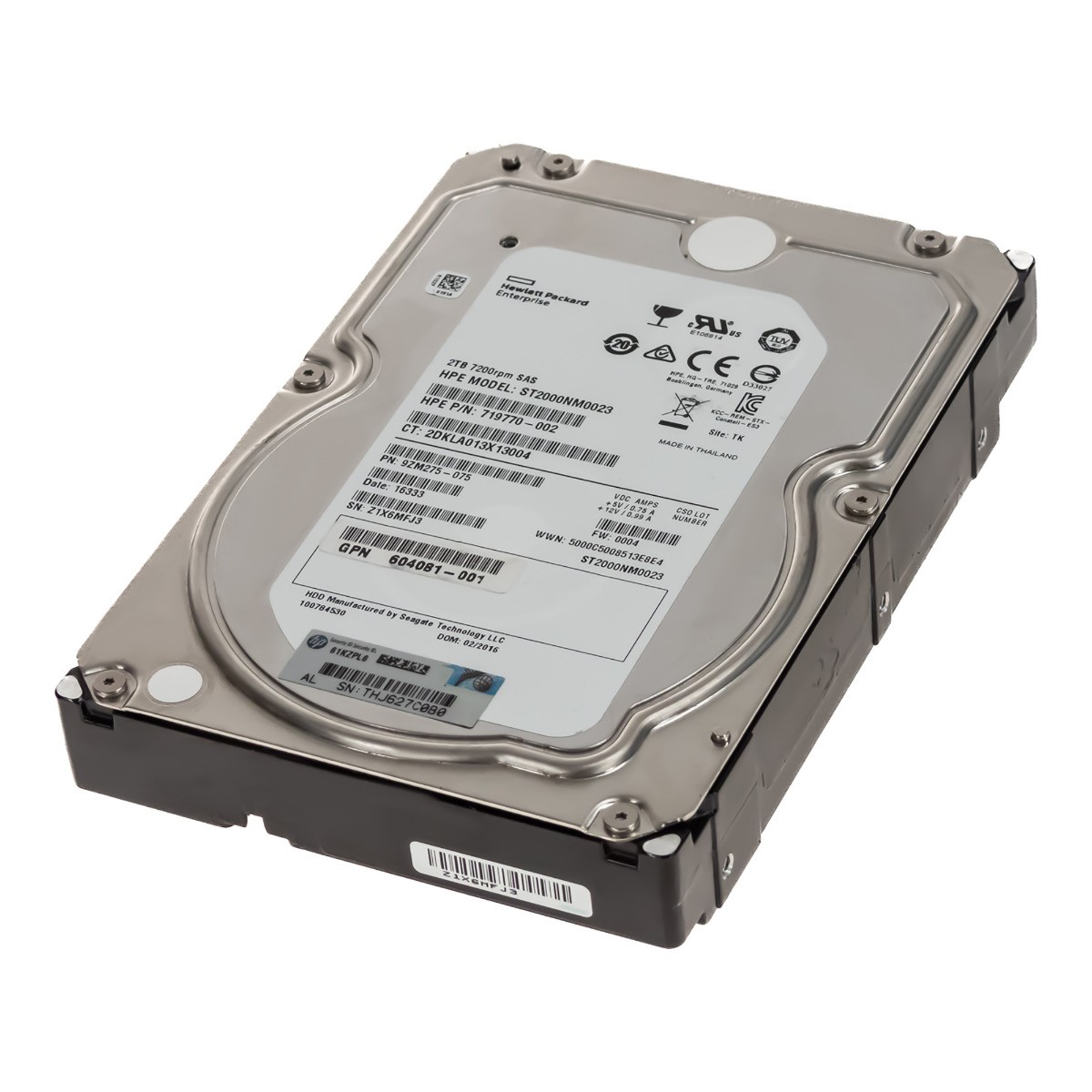 HP 719770-002 2TB 7.2K 128MB SAS-2 3.5'' ST2000NM0023