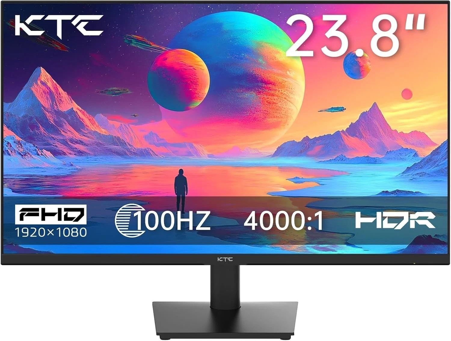 Versatile 24" Full HD Monitor with 100Hz Refresh Rate & Adjustable Tilt Design