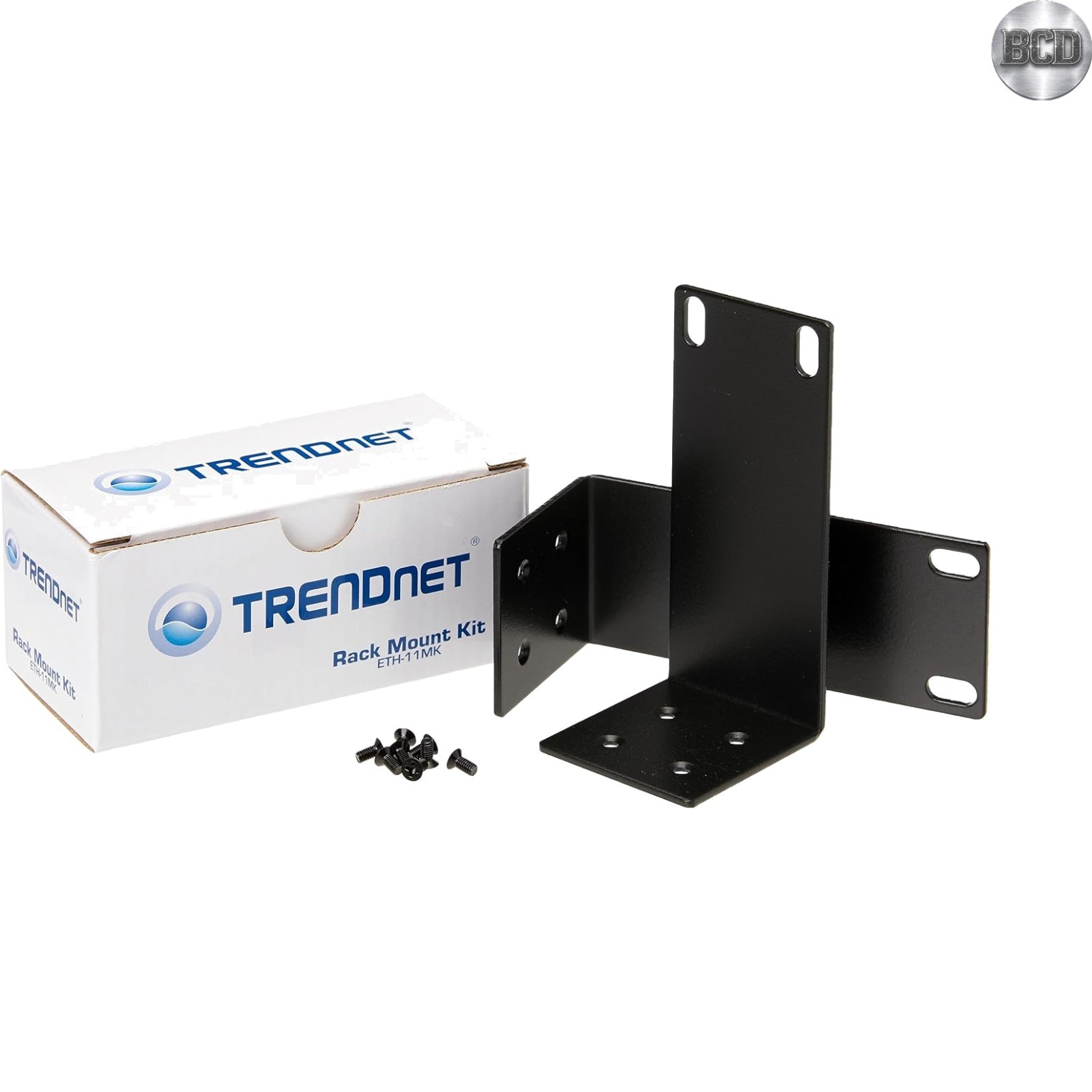 Durable Black Rack Mount Kit for 11" Switches – Includes Brackets & Screws