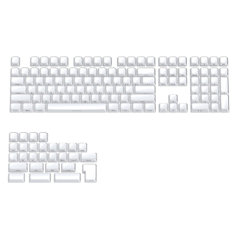 Mechanical Keyboards Crystal Jelly Keycaps 113Key PC OEM Profile Keycaps