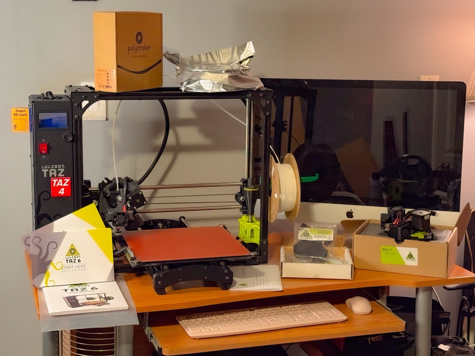 LulzBot TAZ 6 FDM 3D Printer 298x275x250 Heated Bed KT-PR0041NA-28454
