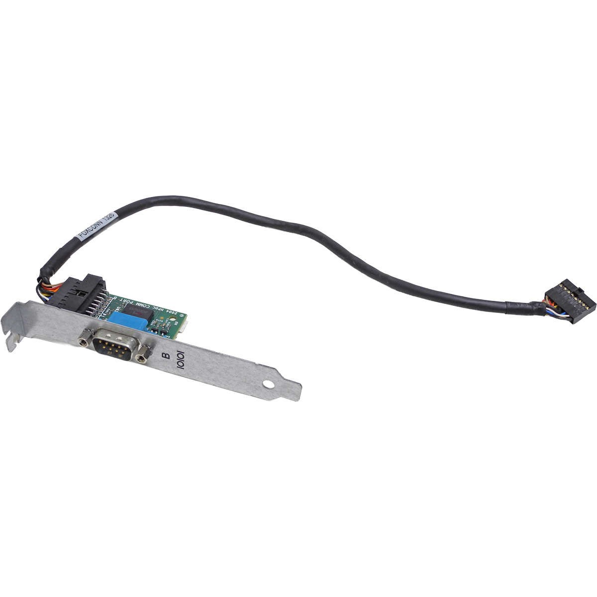 HP 628646-001 Serial RS232 DB9 Adapter +FH Bracket +Cable 611901-001 012711-001