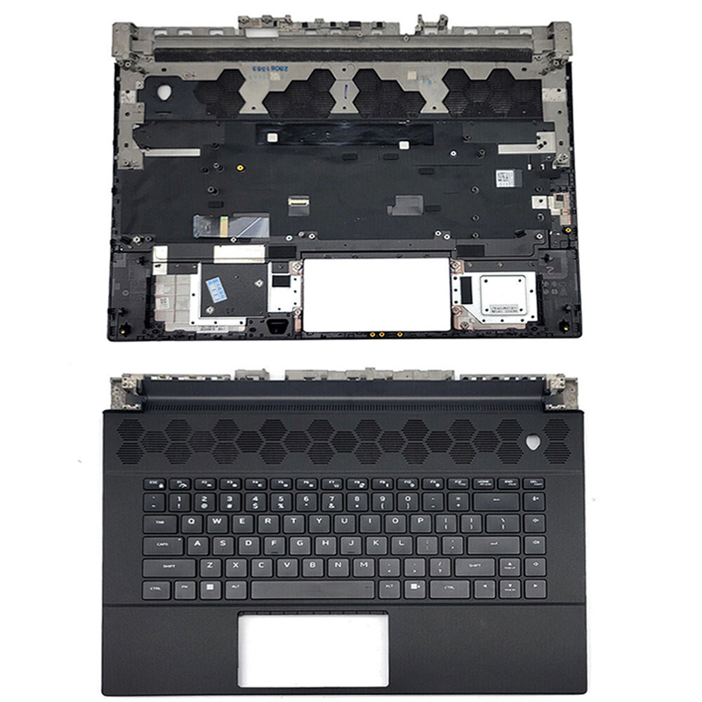 New Palmrest For Dell Alienware M16 R1 Keyboard Backlit Upper Case 0CGM3Y Black