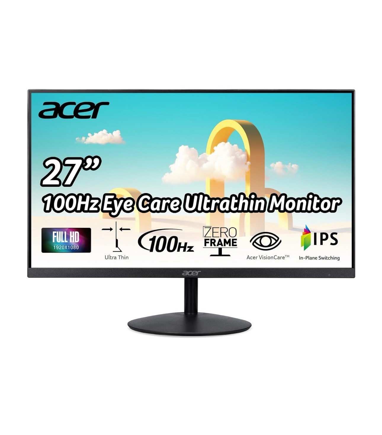 Acer SB272 Ebi 27" FHD (1920x1080P) IPS Zero-Frame Gaming/Office Monitor