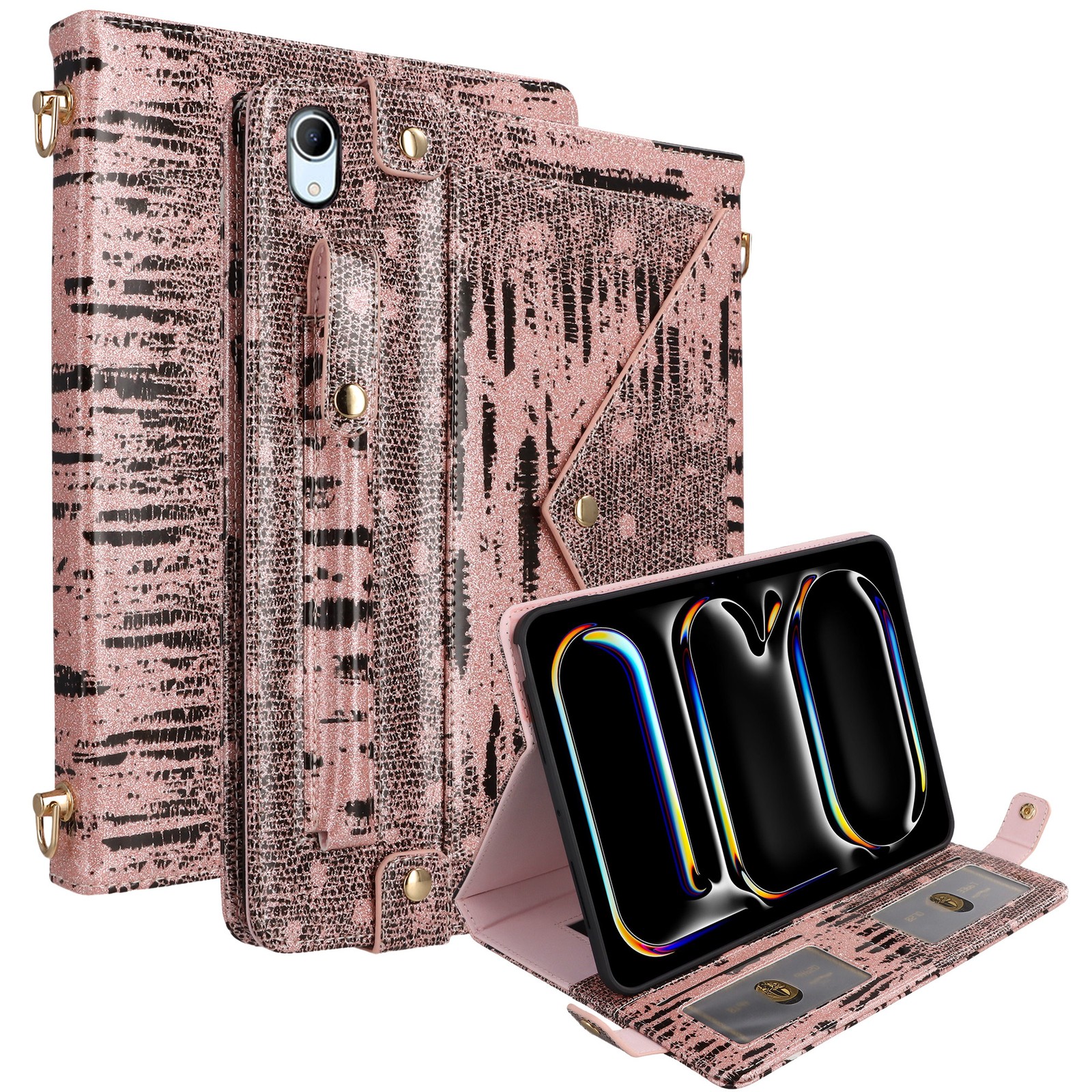 Luxury PU Leather Flip Wallet Case For iPad 11th 10th Gen/iPad 9.7 5th 6th Gen
