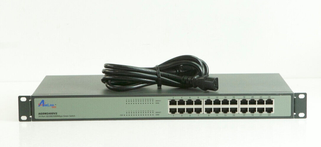 Airlink 101 AGSW2400V2 24-Port 10/100/1000 Ethernet Switch k33