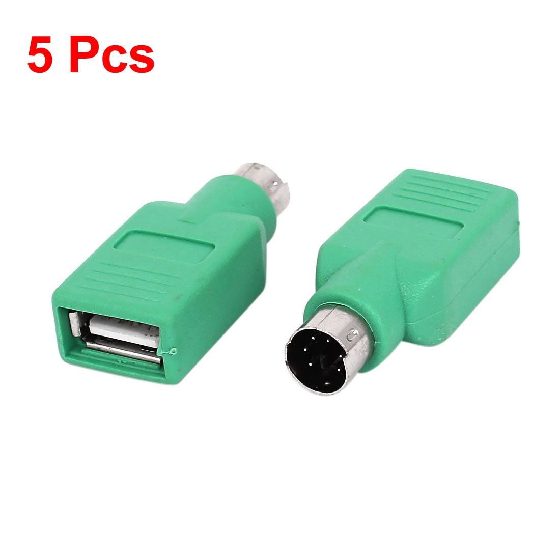PS/2 to USB Adapter Converter Connector Blue for Keyboard Mouse