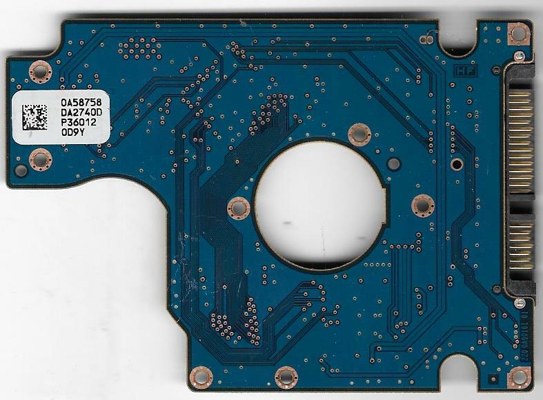 Hitachi HTS545050B9SA02 500GB Sata Pcb Board ONLY 0A58758  DA2740D