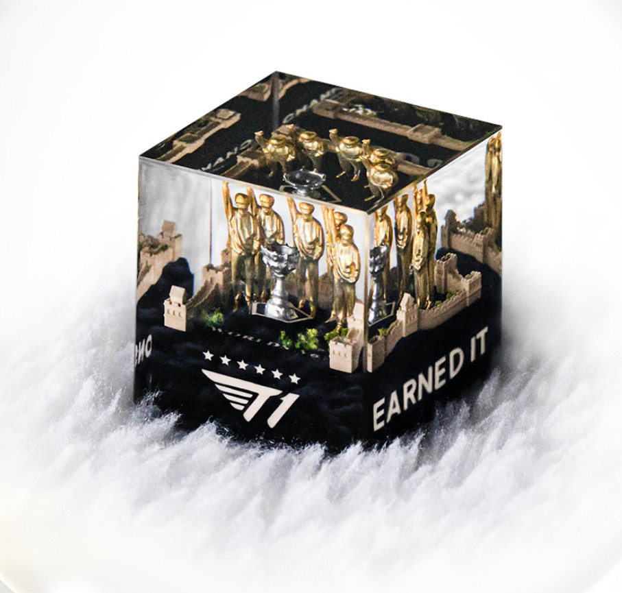 2025 T1 World Champions Artisan Keycap V6 NEW LIMITED OFFICIAL GOODS KOREA LOL