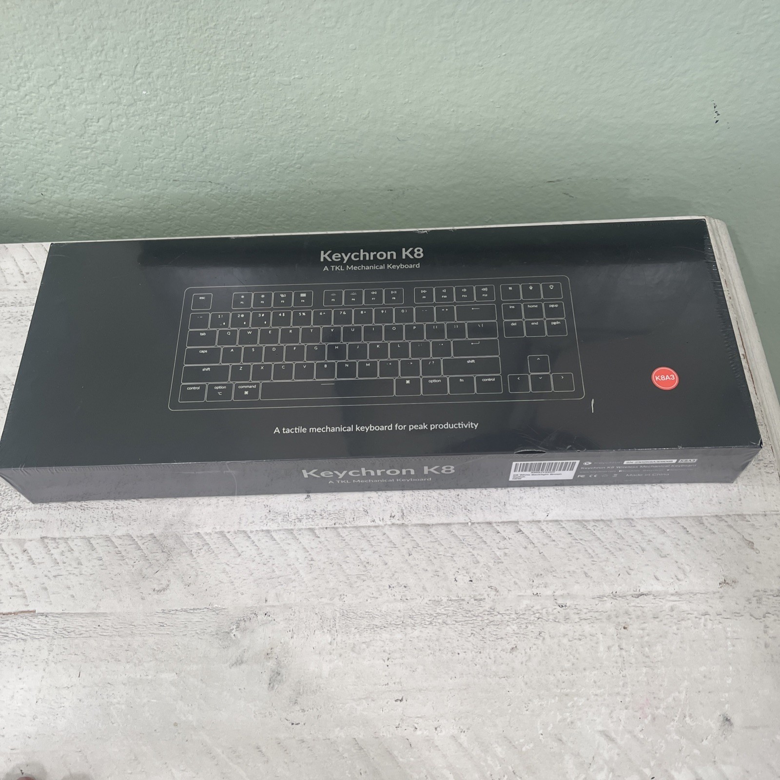 Keychron K8 Wireless Mechanical Keyboard White Backlight Gateron