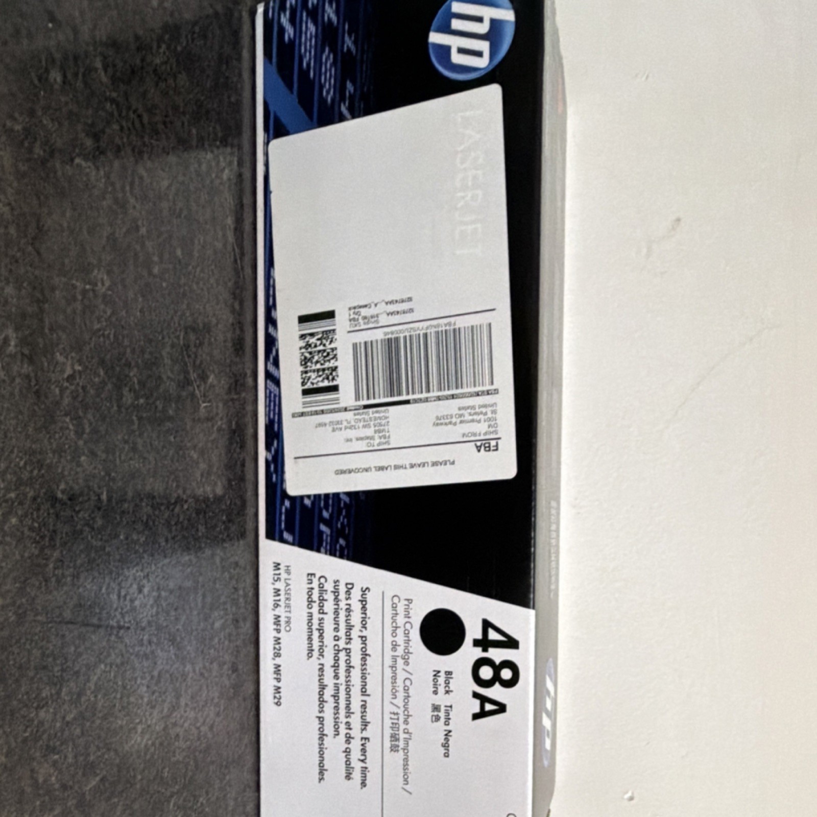 HP 48A CF248A Black Genuine Laser Toner for LaserJet Pro M15 M16 MFP M28 M29
