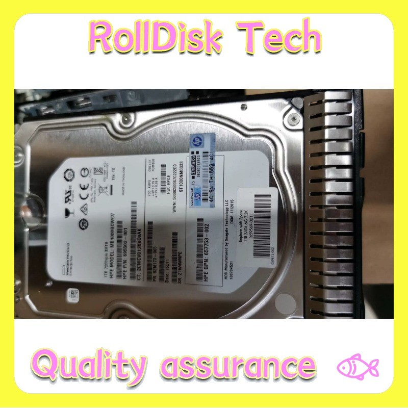 New HPE 659337-B21 659569-001 1TB 6G SATA 7.2K LFF 3.5" NHP HDD HPE NEW