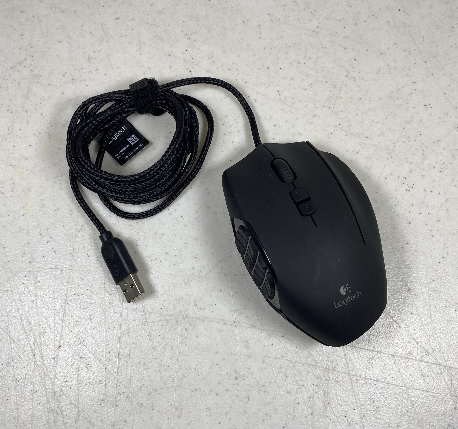 Logitech G600 MMO Gaming Mouse Wired USB 20 Button Tested & Working