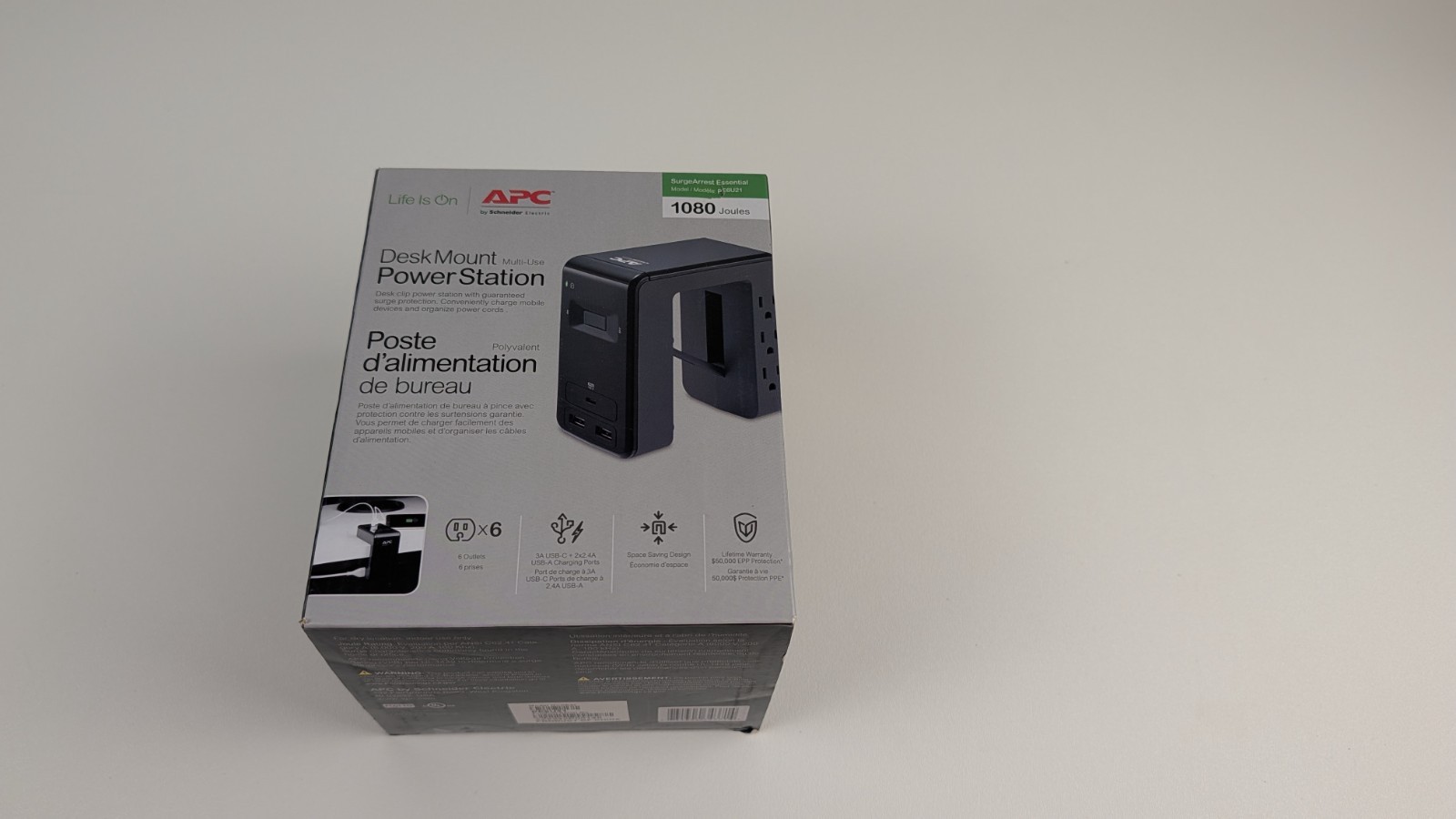 APC by Schneider Electric SurgeArrest 6-Outlet Surge Suppressor/Protector