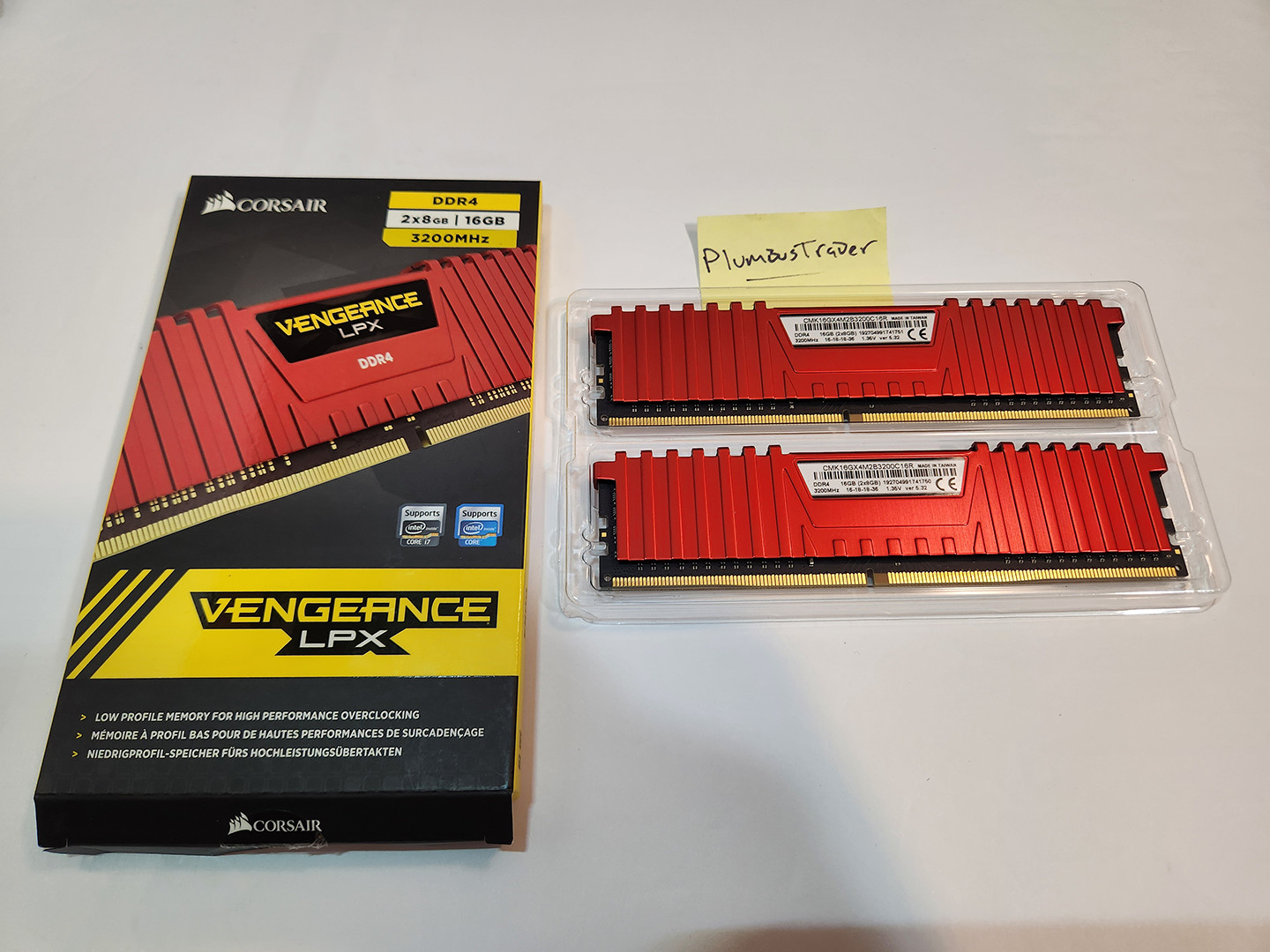 Corsair Vengeance LPX 16GB (2x8GB) DDR4 3200MHz Memory Kit Black - TESTED