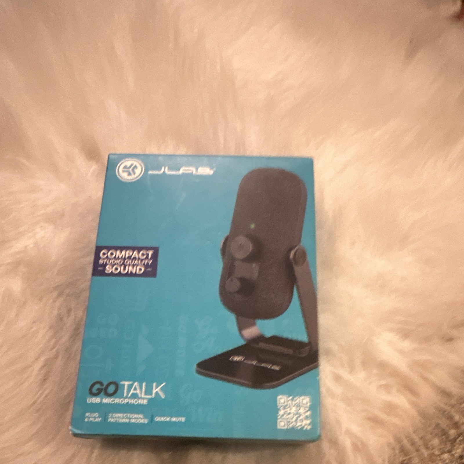 JLab GO TALK USB Freestanding Microphone w/ Quick Mute, Black
