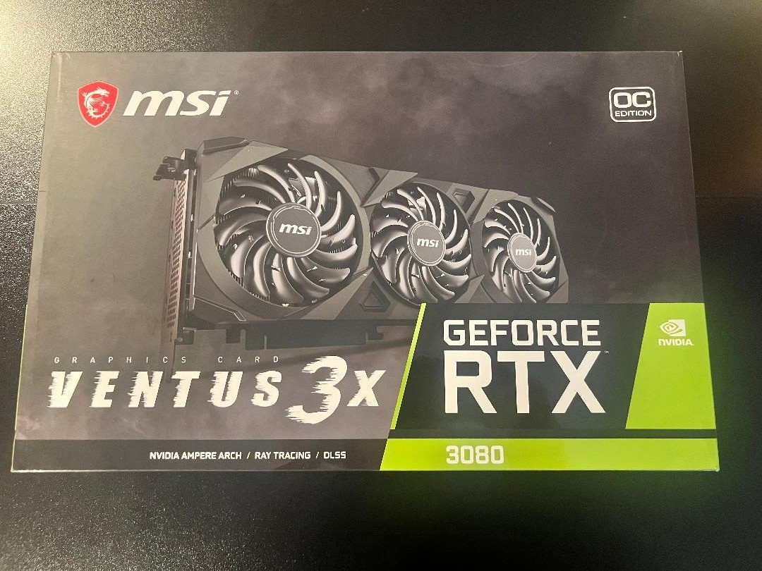 MSI NVIDIA GeForce RTX 3080 Ventus 3X 10G OC GDDR6 (Used/Great Condition)