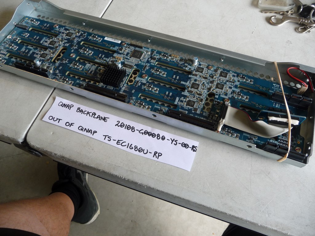 AU SELLER QNAP BACKPLANE BOARD 20108-G00080-YS-00-RS OUT OF TS-EC1680U-RP TESTED