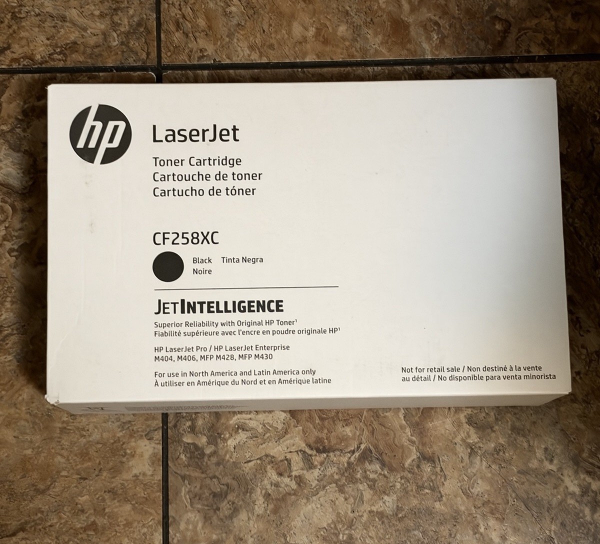 HP CF258XC 58X Black High Yield Toner Cartridge, LaserJet Pro M428 - NISB