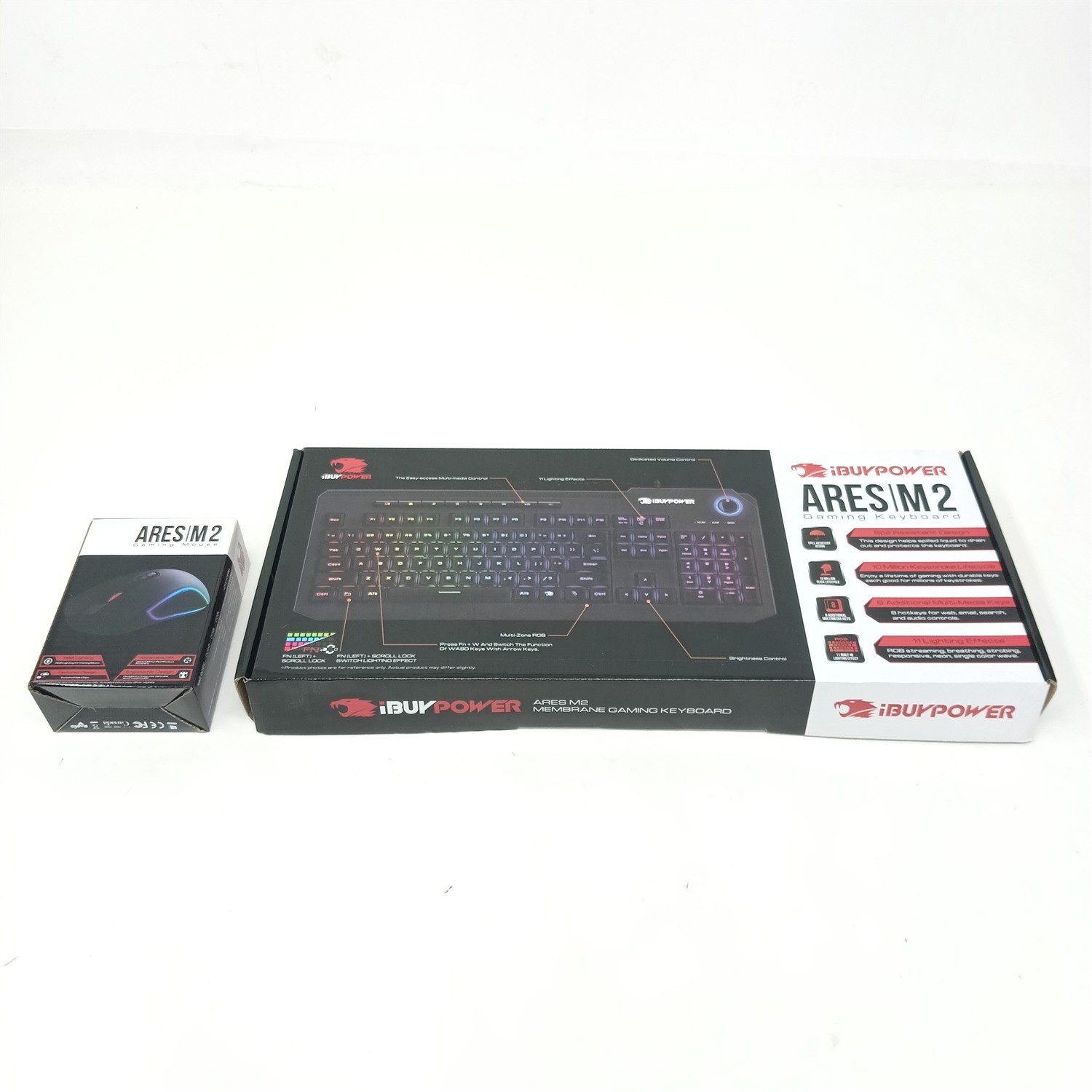 iBuyPower Ares M2 Gaming Keyboard + Mouse Bundle - IBP-ARES M2 KB / MS